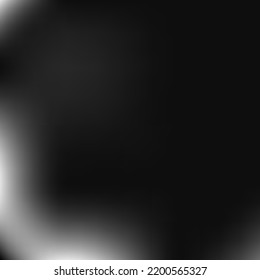 Trendy Minimal Black Metallic Gradient Mesh. Smooth Digital Aluminium Silver Blurred Texture. Empty Dark Monochrome Grey Blurry Wallpaper. Liquid Watercolor Vector Metallic Gradient Background.