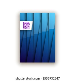 Trendy Minimal empty blue covers design set. Colorful halftone gradients background modern template web design. Cool gradients Future blue geometric patterns set isolated white background.