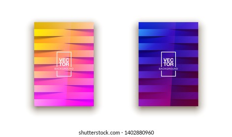 Trendy Minimal empty covers design set. Colorful halftone gradients background modern template design for web. Cool gradients. Future blue geometric patterns set isolated white background.