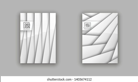 Trendy Minimal empty covers design set. white halftone gradients background modern template design for web. Cool gradients. Future geometric patterns set isolated on white background.