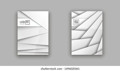 Trendy Minimal empty covers design set. white halftone gradients background modern template design for web. Cool gradients. Future geometric patterns set isolated on white background.