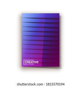 Trendy Minimal empty covers design set. Colorful halftone gradients background modern template design for web. Cool gradients. Future red green blue geometric patterns set isolated white background.