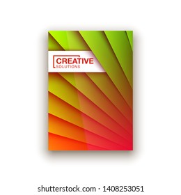 Trendy Minimal empty green covers design set. Colorful halftone gradients background modern template web design. Cool gradients Future green geometric patterns set isolated white background.