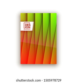Trendy Minimal empty green covers design set. Colorful halftone gradients background modern template web design. Cool gradients Future green geometric patterns set isolated white background.