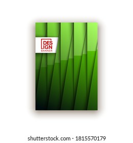 Trendy Minimal empty green covers design set. Colorful halftone gradients background modern template web design. Cool gradients Future green geometric patterns set isolated white background.