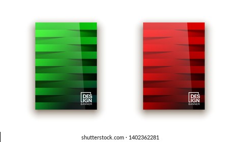 Trendy Minimal empty realistic shiny covers design banner set. Colorful halftone gradients background modern template web design. Cool gradients Future geometric patterns set isolated white background