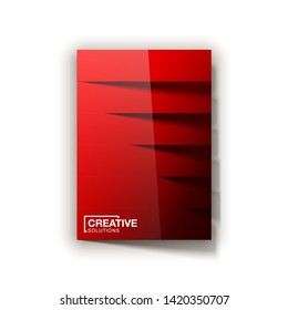 Trendy Minimal empty red covers design set. Colorful halftone gradients background modern template web design. Cool gradients Future red geometric patterns set isolated white background.