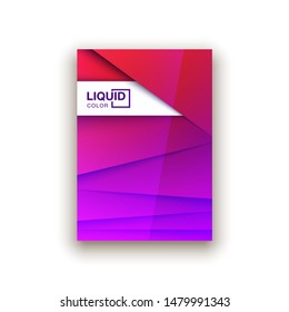Trendy Minimal empty red covers design set. Colorful halftone gradients background modern template web design. Cool gradients Future red geometric patterns set isolated white background.