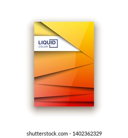Trendy Minimal empty yellow covers design set. Colorful halftone gradients background modern template web design. Cool gradients Future yellow geometric patterns set isolated white background.