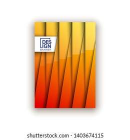 Trendy Minimal empty yellow covers design set. Colorful halftone gradients background modern template web design. Cool gradients Future yellow geometric patterns set isolated white background.