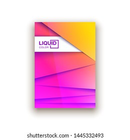 Trendy Minimal empty yellow covers design set. Colorful halftone gradients background modern template web design. Cool gradients Future yellow geometric patterns set isolated white background.