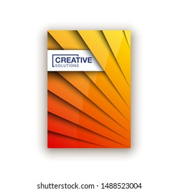 Trendy Minimal empty yellow covers design set. Colorful halftone gradients background modern template web design. Cool gradients Future yellow geometric patterns set isolated white background.