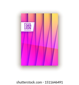 Trendy Minimal empty yellow covers design set. Colorful halftone gradients background modern template web design. Cool gradients Future yellow geometric patterns set isolated white background.
