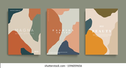 Trendy minimal fashion cover templates. Wedding Invitation cards. Eps10 vector. 