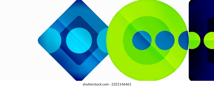 Fondo abstracto geométrico a la moda. Triángulos, cuadrados y círculos de colores brillantes fondo. Ilustración vectorial para fondo de escritorio, pancarta, fondo, tarjeta, ilustración del libro, página de inicio