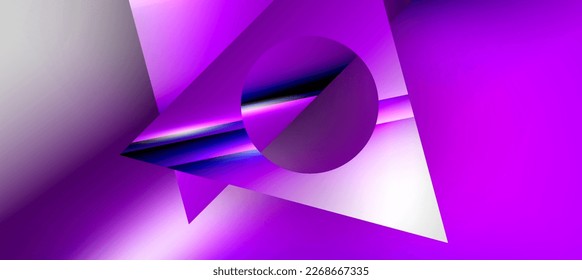Fondo abstracto de composición geométrica a la moda. Líneas de sombra y luces en triángulos brillantes de fondo. Ilustración Vectorial Para Papel De Fondo De Pantalla, Banner, Fondo, Tarjeta, Ilustración Del Libro