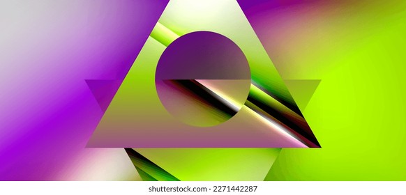 Fondo abstracto de composición geométrica a la moda. Líneas de sombra y luces en triángulos brillantes de fondo. Ilustración Vectorial Para Papel De Fondo De Pantalla, Banner, Fondo, Tarjeta, Ilustración Del Libro