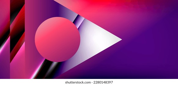 Fondo abstracto de composición geométrica a la moda. Líneas de sombra y luces en triángulos brillantes de fondo. Ilustración Vectorial Para Papel De Fondo De Pantalla, Banner, Fondo, Tarjeta, Ilustración Del Libro