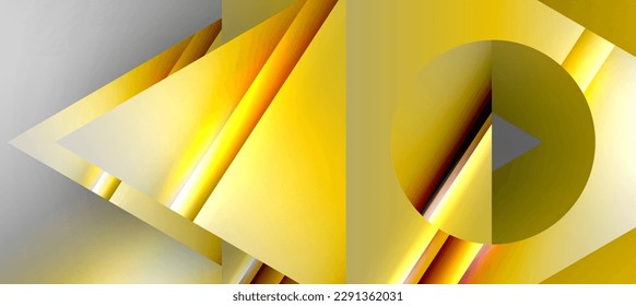 Fondo abstracto de composición geométrica a la moda. Líneas de sombra y luces en triángulos brillantes de fondo. Ilustración Vectorial Para Papel De Fondo De Pantalla, Banner, Fondo, Tarjeta, Ilustración Del Libro