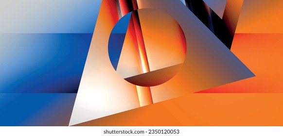 Fondo abstracto de composición geométrica a la moda. Líneas de sombra y luces en triángulos brillantes de fondo. Ilustración Vectorial Para Papel De Fondo De Pantalla, Banner, Fondo, Tarjeta, Ilustración Del Libro