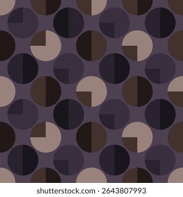 Trendy minimal geometric seamless pattern. Circles pattern idea for textile, home decor, template, banner, gift wrapping, carpet and rugs. Vector illustration.
