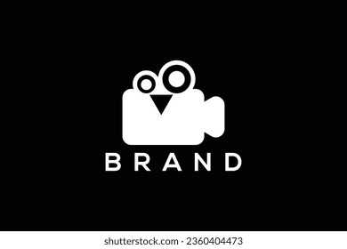 Trendy and minimal knowledge and film and television production vector logo design