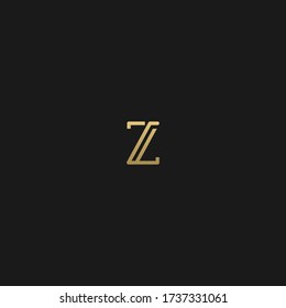 Trendy minimale Z Anfangsbuchstaben Logo