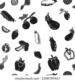 Motivo moderno de minimalismo Grunge, textura de elementos de textura de elementos escandinavos Vetor padrão sem emenda