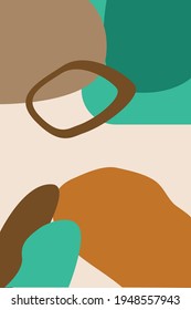 Trendy minimalist abstract  illustrations.  Hand drawn various shapes and doodle objects. Contemporary modern trendy Vector illustrations.  Bohemian style wall decor. 
