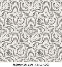Trendy minimalist aesthetic seamless pattern with abstract creative artistic hand drawn composition in neutral colors ideal for interior design, wallpaper, minimal background, vector illustration