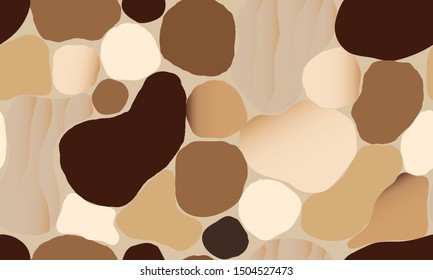 Trendy minimalist collage seamless pattern. Fashionable template for design.
