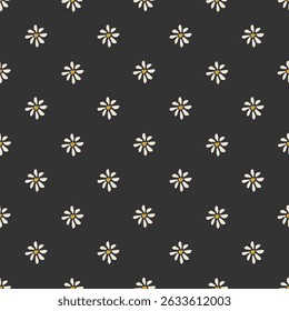 Trendy minimalist seamless botanical pattern with abstract creative hand drawn composition