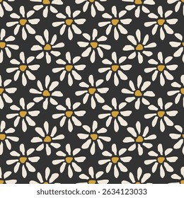 Trendy minimalist seamless botanical pattern with abstract creative hand drawn composition