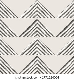 Trendy minimalist seamless pattern with abstract creative artistic hand drawn composition ideal for interior design, wallpaper, minimal background, vector illustration