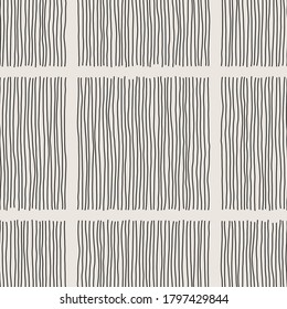 Patrón moderno minimalista sin fisuras con composición artística artística abstracta dibujada a mano ideal para el diseño interior, papel pintado, fondo mínimo, ilustración vectorial