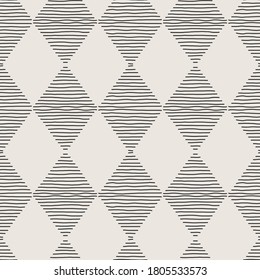 Trendy minimalist seamless pattern with abstract creative artistic hand drawn composition in neutral colors ideal for interior design, wallpaper, minimal background, vector illustration