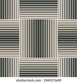 Trendy minimalist seamless pattern with abstract creative geometric composition