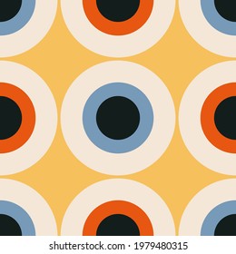 Trendy minimalist seamless pattern with abstract creative geometric composition