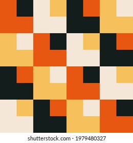 Patrón minimalista a la moda con composición geométrica abstracta y creativa