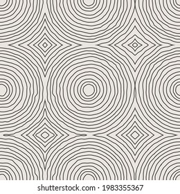 Trendy minimalist seamless pattern with abstract creative hand drawn composition