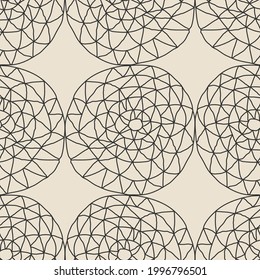 Patrón moderno minimalista sin fisuras con composición abstracta de dibujo manual