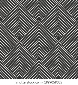 Trendy minimalist seamless pattern with abstract creative hand drawn composition