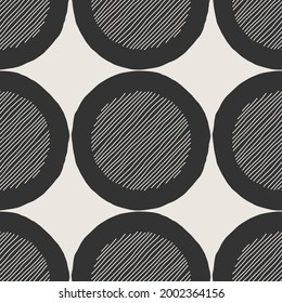 Patrón moderno minimalista sin fisuras con composición abstracta de dibujo manual