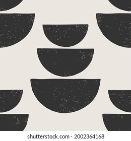 Patrón moderno minimalista sin fisuras con composición abstracta de dibujo manual