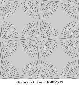 Trendy minimalist seamless pattern with abstract creative hand drawn composition