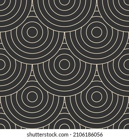 Trendy minimalistisches, nahtloses Muster mit abstrakter, geometrischer Komposition