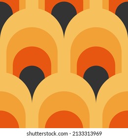 Trendy minimalist seamless pattern with abstract creative geometric composition