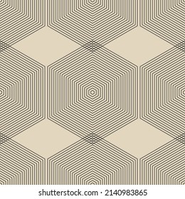 Trendy minimalist seamless pattern with abstract creative geometric composition