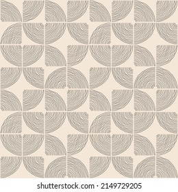 Patrón moderno minimalista sin fisuras con composición abstracta de dibujo manual