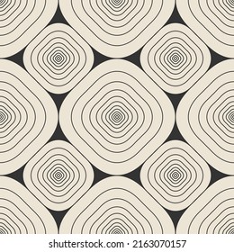 Trendy minimalist seamless pattern with abstract creative geometric composition